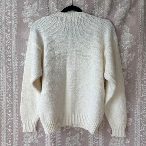 Worthington Women's Cream Fuzzy Cardigan - Picture 5 of 5